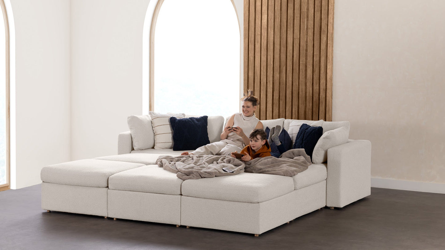 Transformer Couch™ 3 Seater Sofa Bed with Ottomans