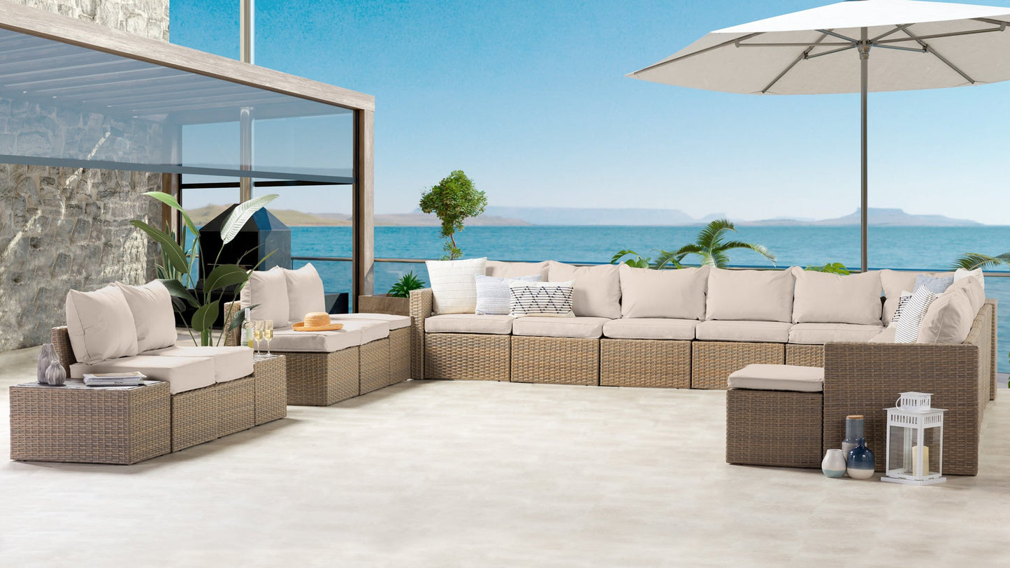 Transformer Patio Conversation Set - Modular 12 Piece to 20