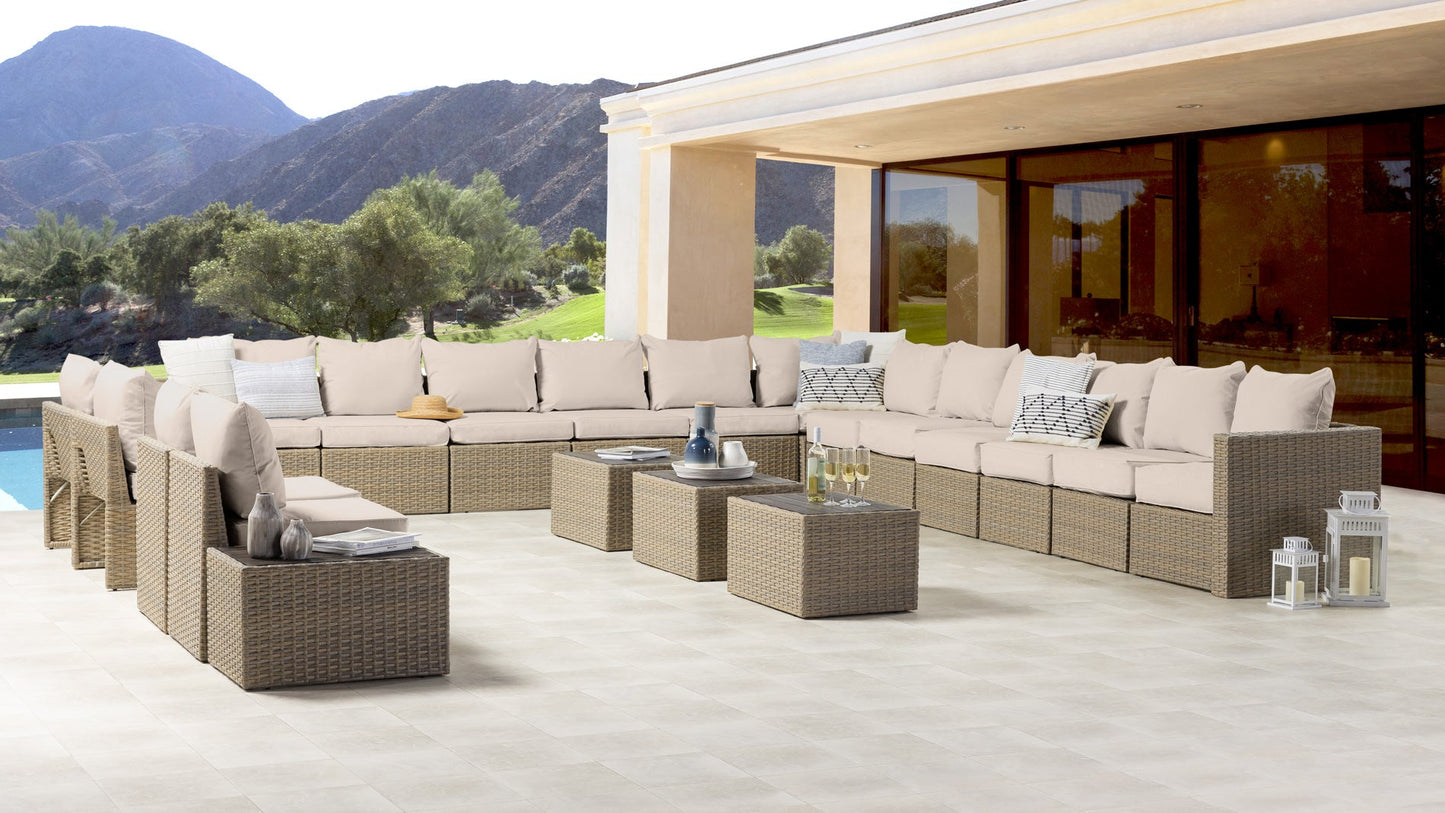 Transformer Patio Conversation Set - Modular 12 Piece to 20