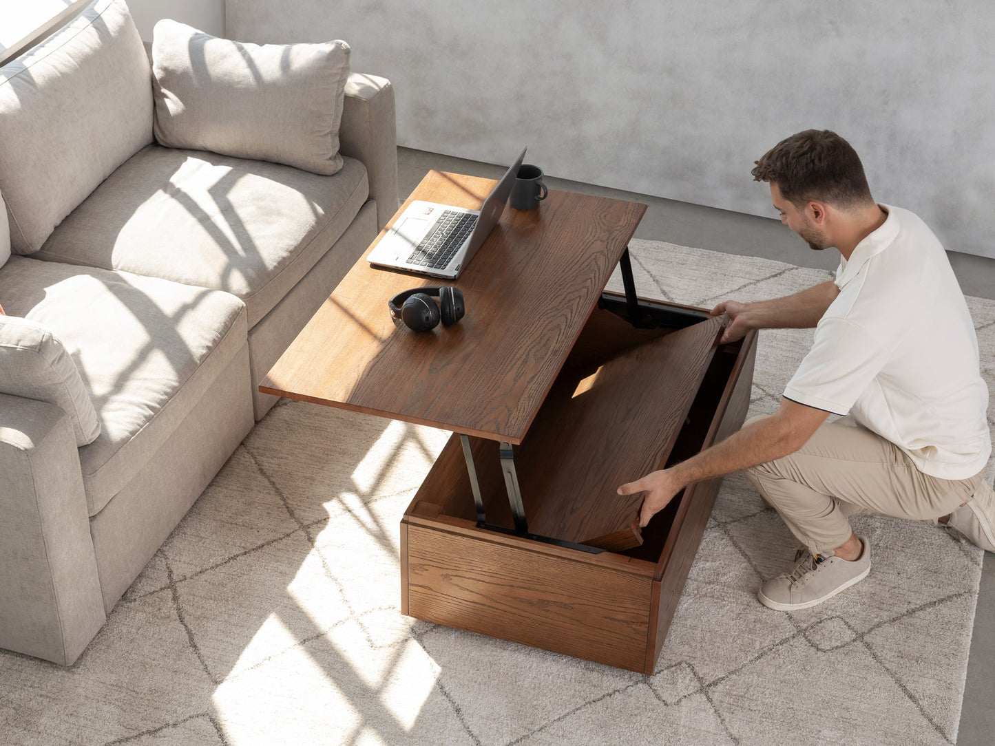 Transformer Coffee Table 4.0 - Panel Storage