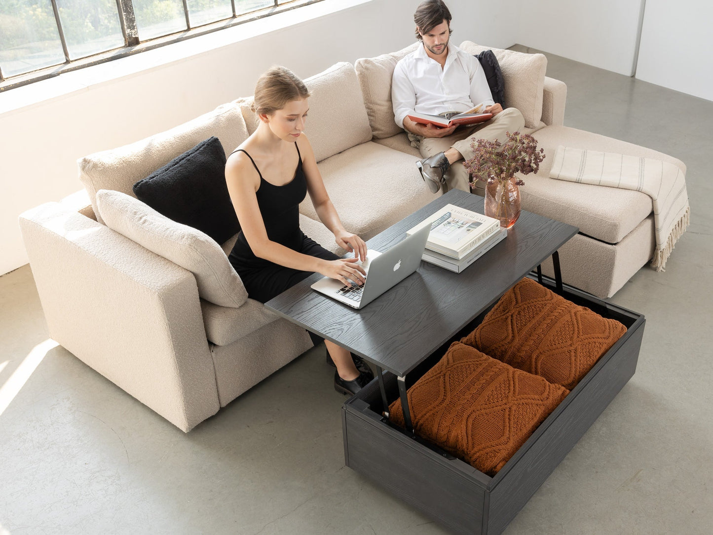 Transformer Coffee Table 4.0 - Panel Storage