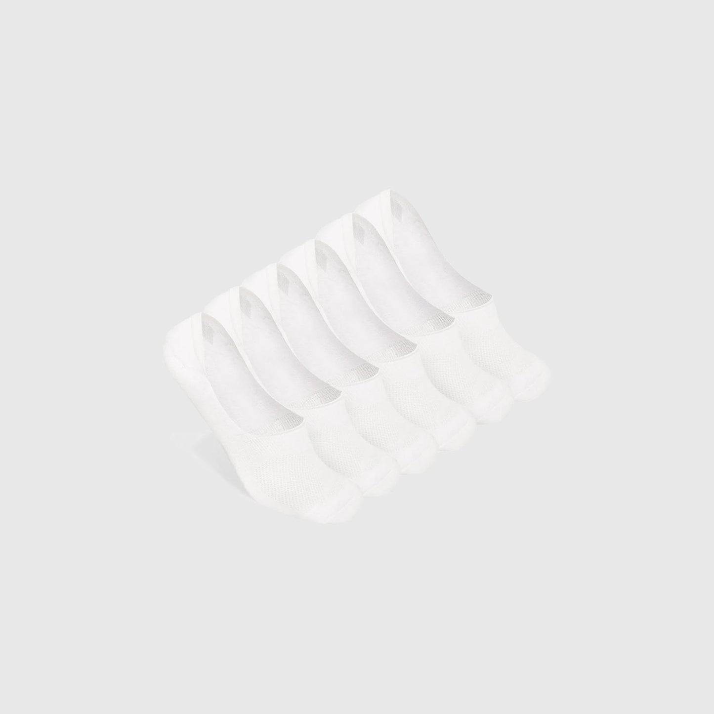 White Never Show Socks 3-Pack