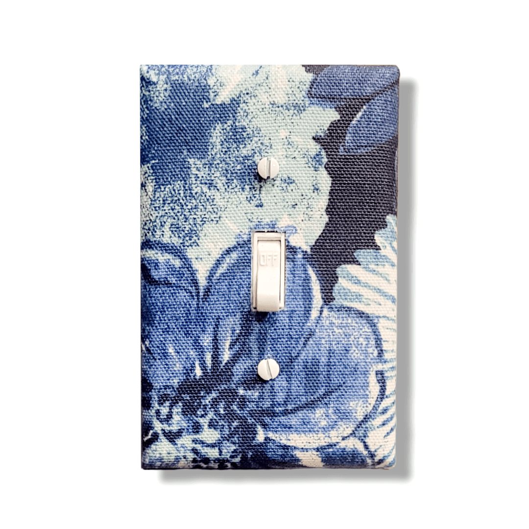 Blossom Blue | Floral Light Switch Covers