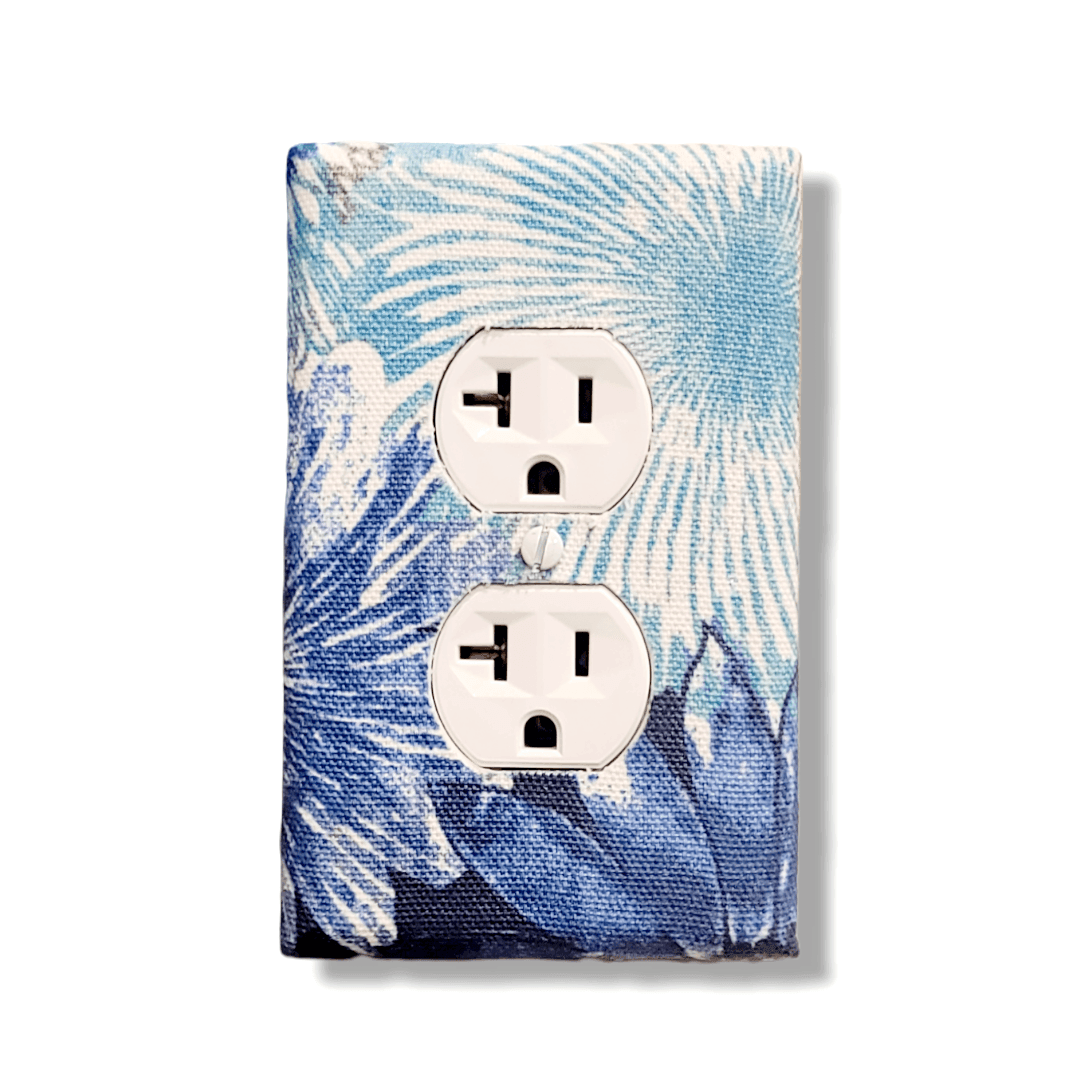 Blossom Blue | Floral Light Switch Covers