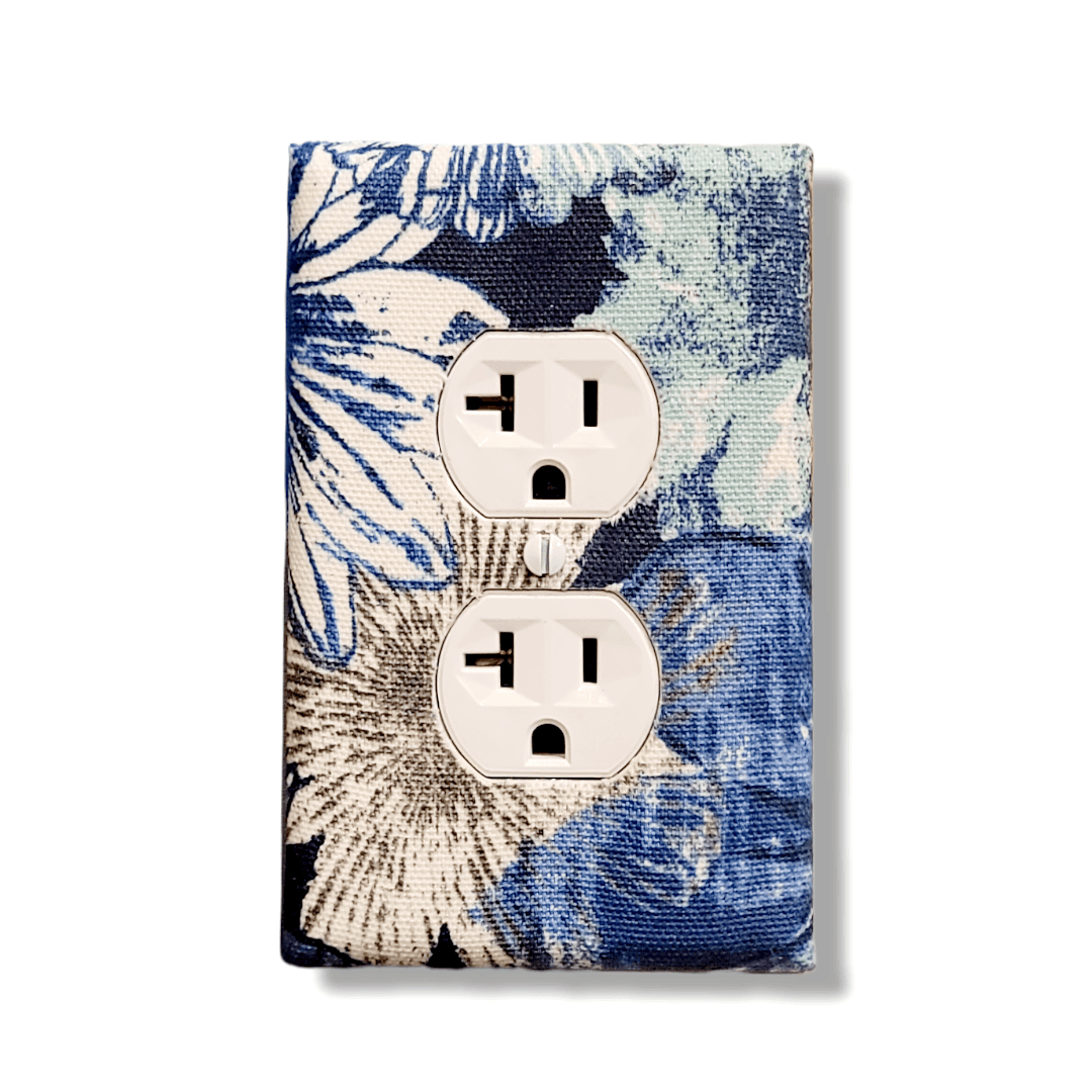 blue decorative light switch covers | Kustom Kreationz by Kila