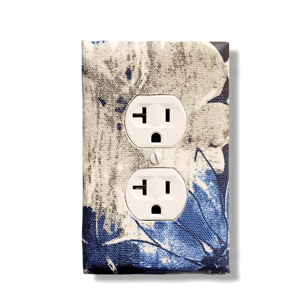 Blossom Blue | Floral Light Switch Covers