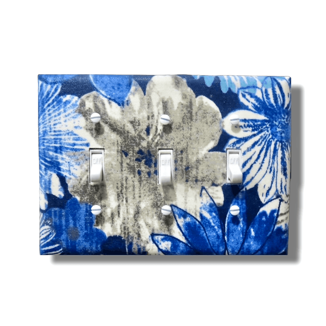 blue decorative light switch covers | Kustom Kreationz by Kila