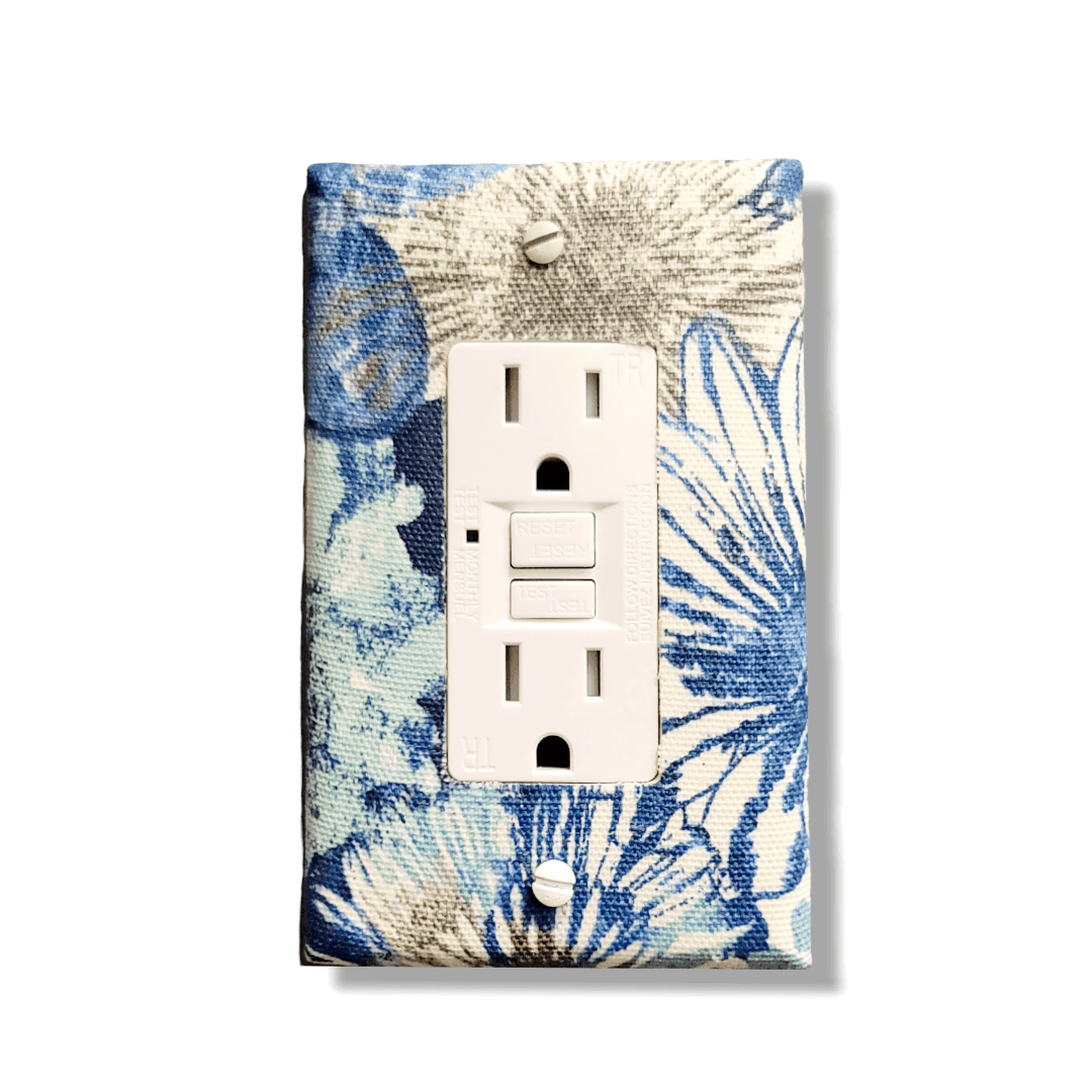 blue decorative light switch covers | Kustom Kreationz by Kila