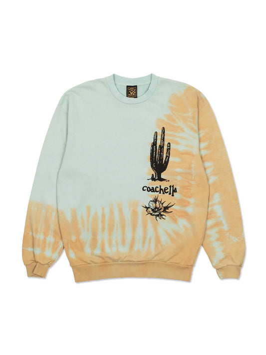 Blue/Peach Dye Crewneck