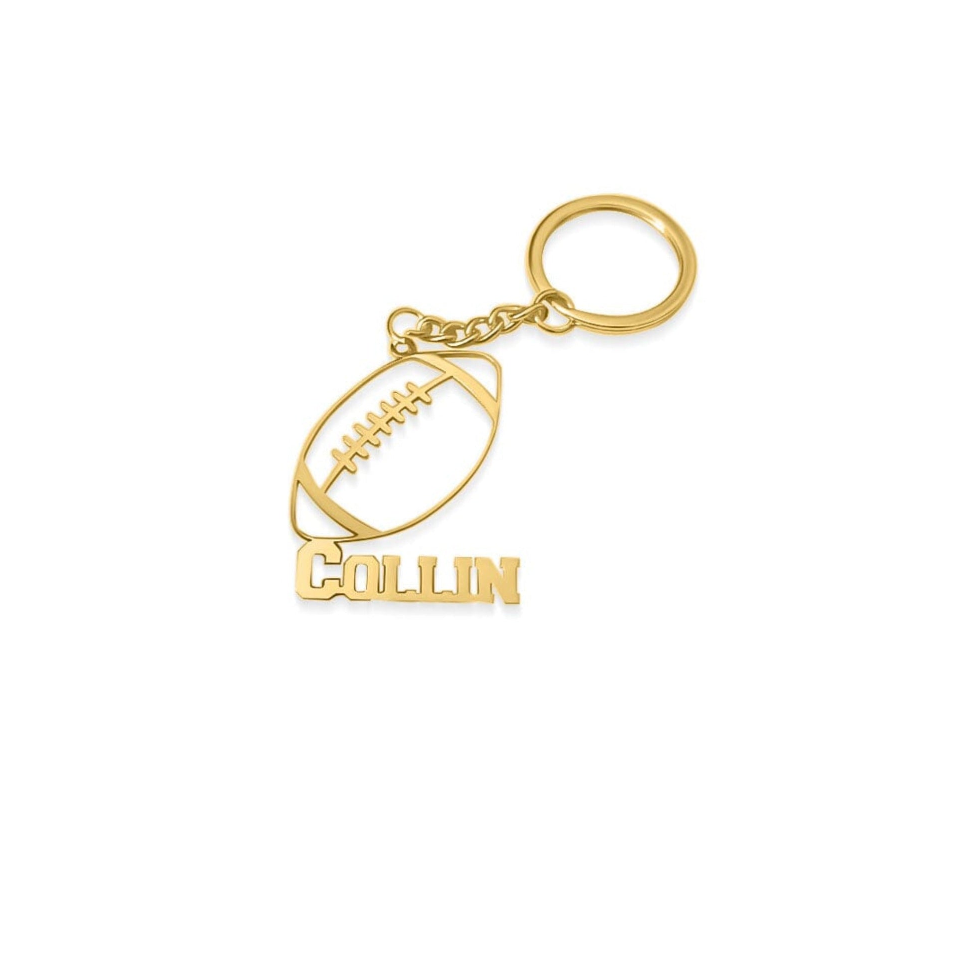 Custom Cutout Football Star Keychain - Capsul