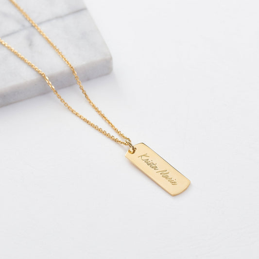 Custom Engravable ID Necklace - Capsul