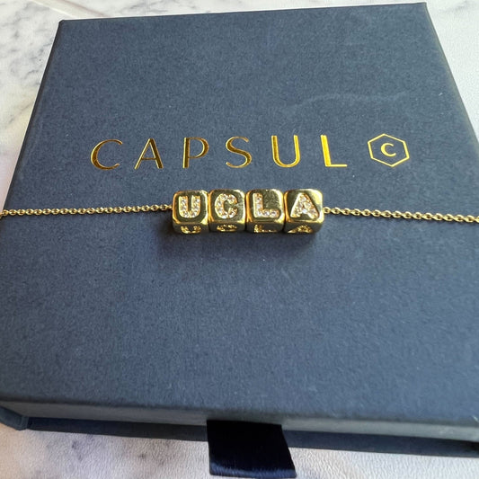 Custom Mini Bling Block bracelet - Capsul