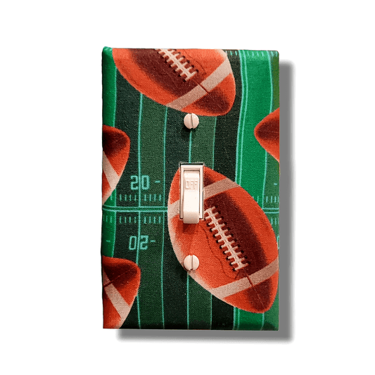 Football Frenzy Light Switch | Wall Plate | Outlet Covers | Toggle | Switchplate - Kustom Kreationz by Kila