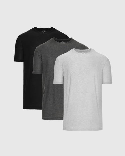 Grayscale Short Sleeve Active Crew 3-Pack