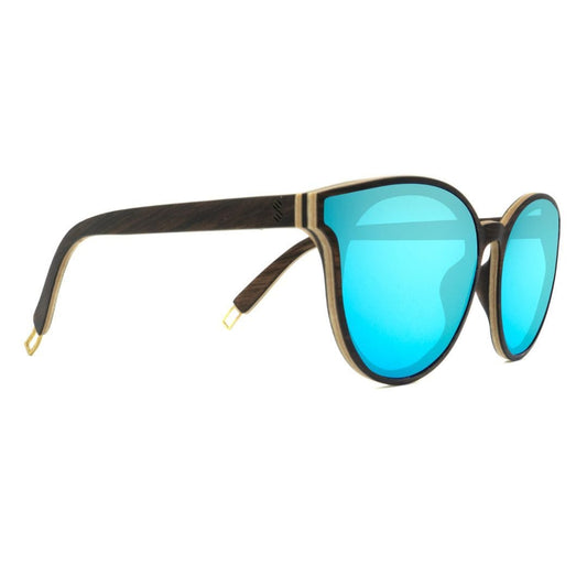 Hollywood - Ice Blue - Wood Sunglasses