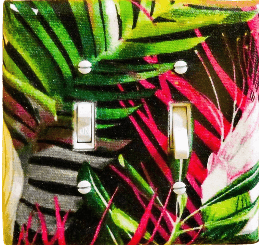 Jungle Love Fabric Light Switch & Outlet Covers - Kustom Kreationz by Kila