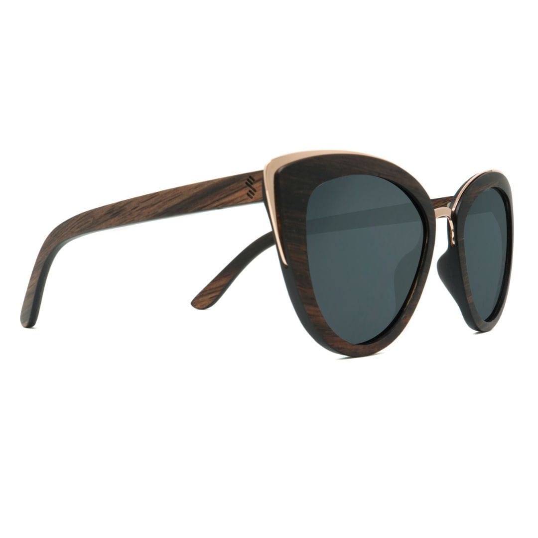 Bombshell - Ebony - Wood Sunglasses