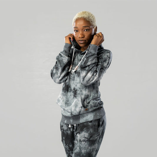 CloudBlend Hoodie - Black Marble