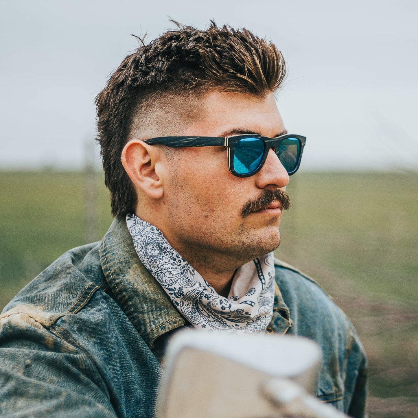 Drifter - Black - Wood Sunglasses