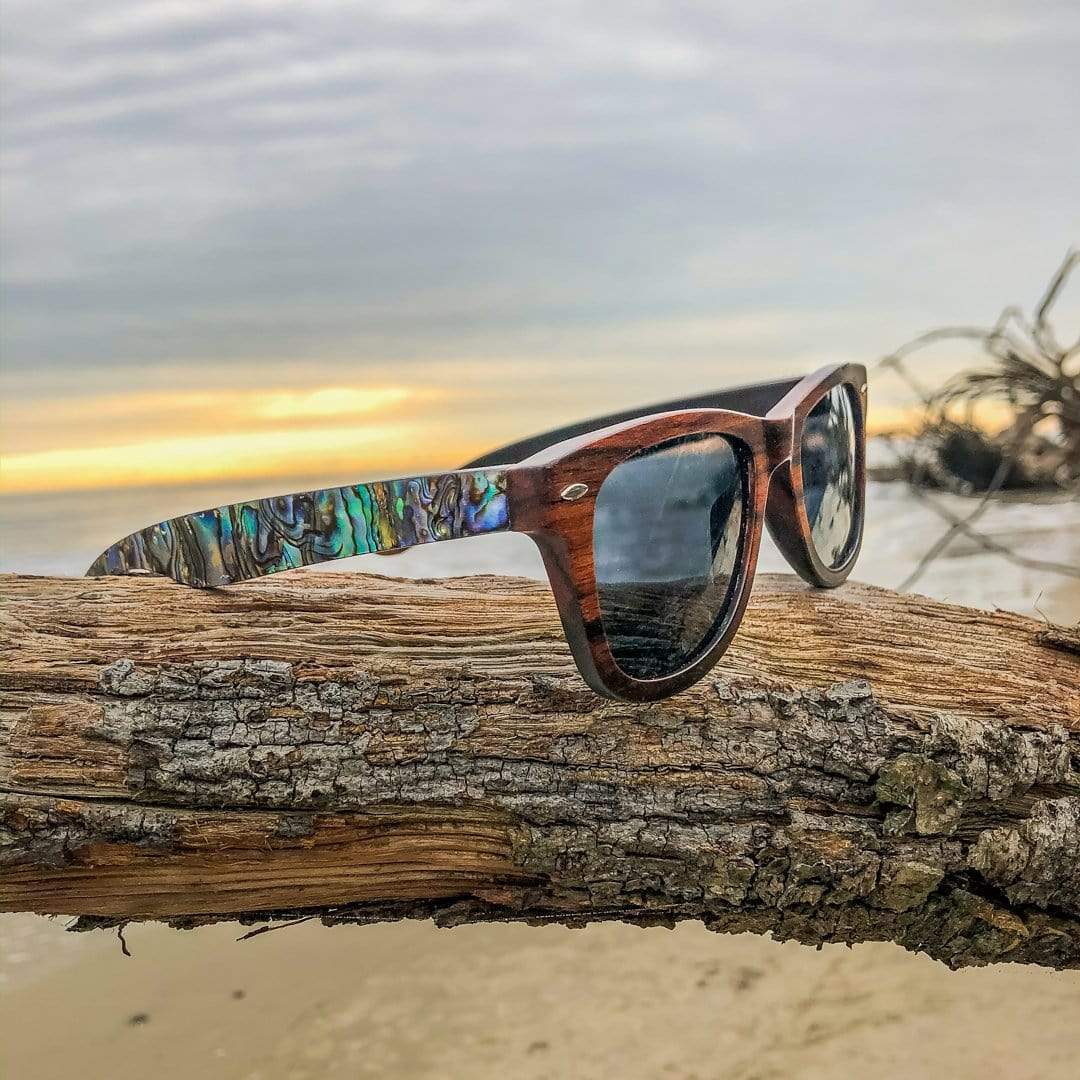 Jetsetter Abalone - Wood Sunglasses