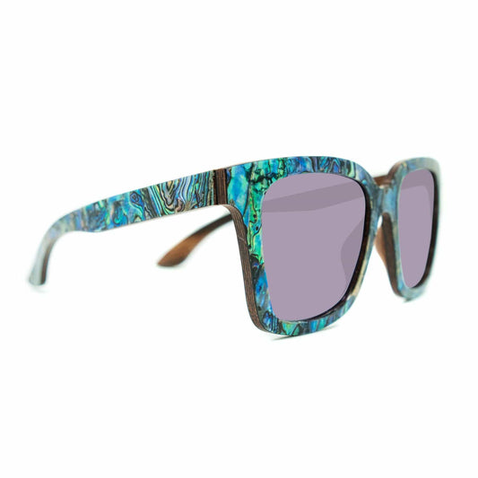 Vixen Abalone - Wood Sunglasses