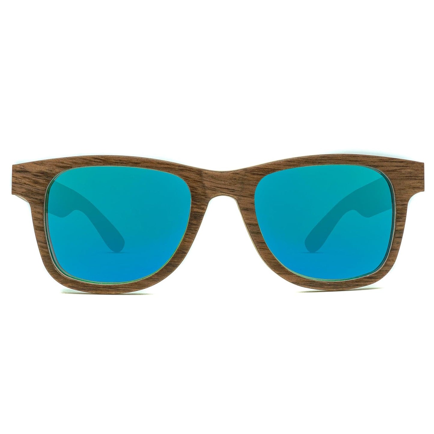 Wanderer - Green Wave - Wood Sunglasses